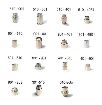 Ecig Adapters For All E-Cig Types