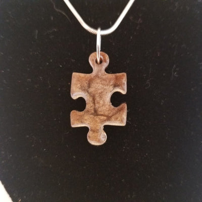 Handmade Resin Puzzle Necklace Set