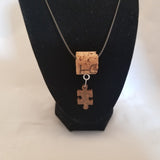 Handmade Resin Puzzle Necklace Set
